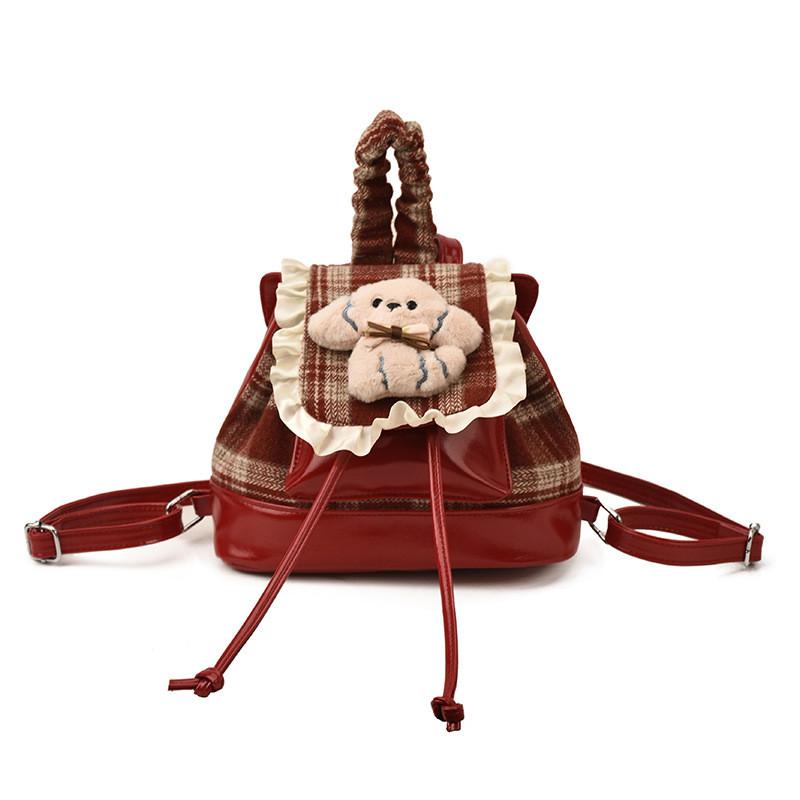 Cute Dog Pattern Pu Material Small Backpack With Breathable Design For Daily Use