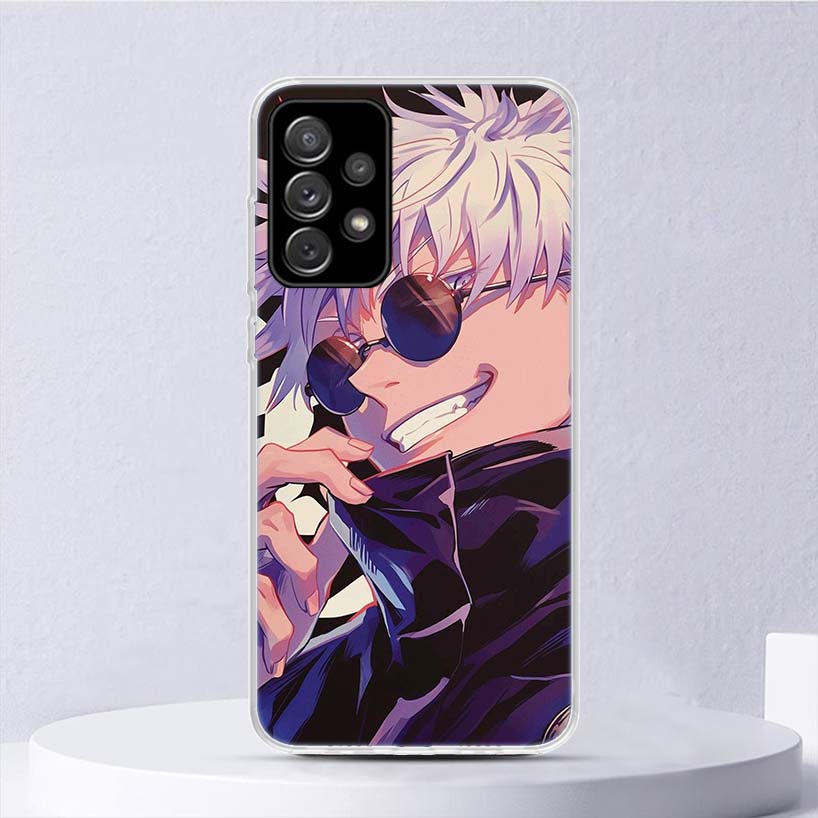 Kaisen J-Jujutsu Gojo Satoru Soft Case For Samsung Galaxy A52 A51 A50S A12 A10S A20S A30S Phone Cover A71 A41 A31 A21S A70 A40 A