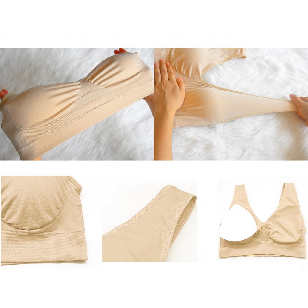 Pure Women Color Plus Size Ultrathin Large Bra Sports Bra Full Bra Tops Cup