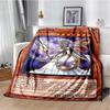 Dark Magician Throws Blanket Super Soft  mythical fantasy kawaii Blanket for Travel Bedding Couch Sofa Bed Blanket Birthday Gift