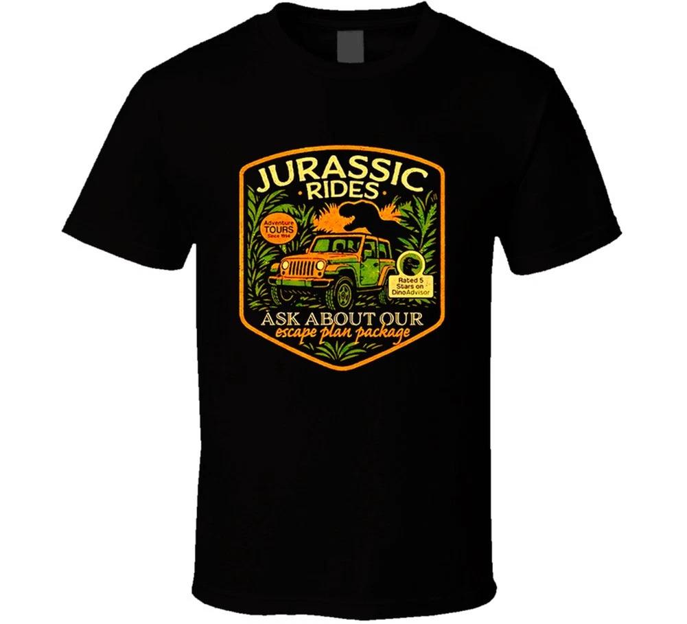 Jurassic Rides Funny Ask About Our Escape Package Dinosaur Gift T Shirt M