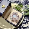 2025 Elegant Zircon Flower Petal Ring: High-End Fashionable Luxury