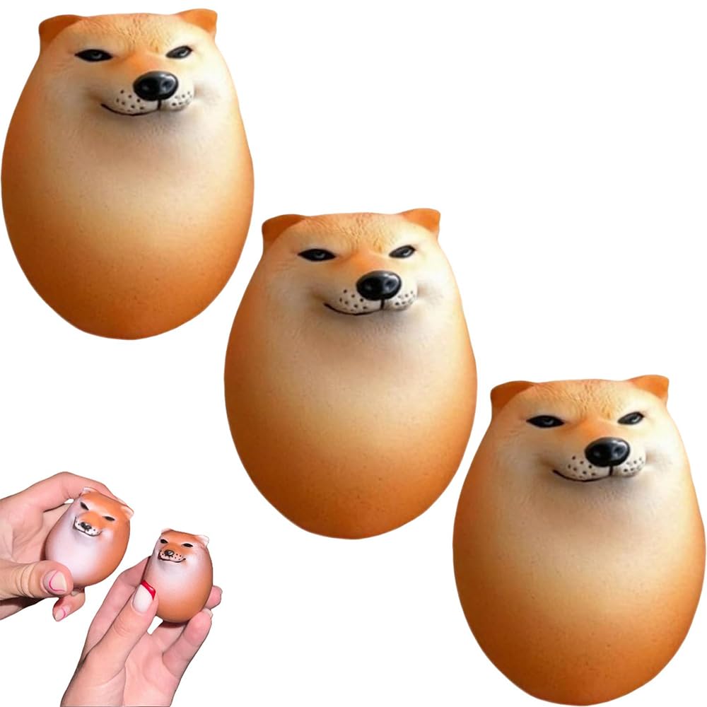 

Shibako Dog Squeeze Eggs Soft and Stretchy Shiba Inu Squeeze Toy Creative Shibako Squeeze Toy Fidget Toy Decompression Toy Kids Gift 3-Pack - - -