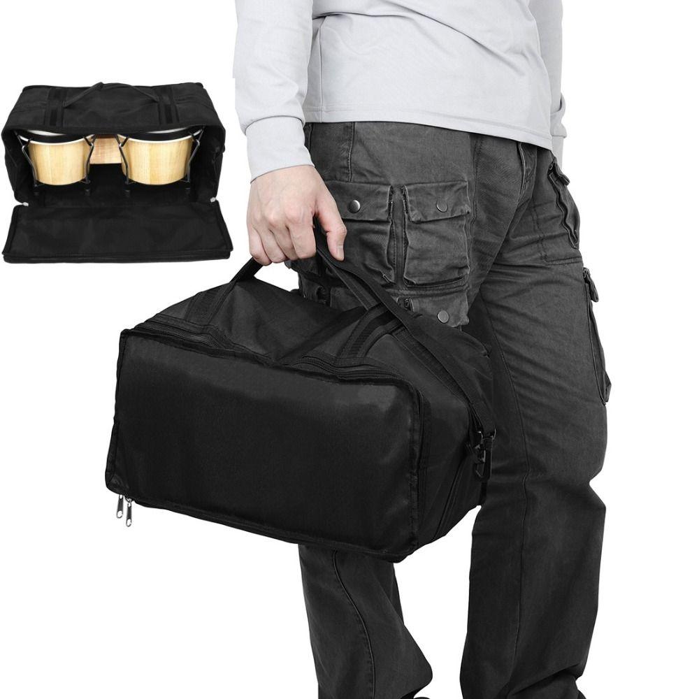 Waterproof Bongo Drum Bag Carry Handle Drum Carrying Case Bongo Shoulder Bag Band Beginners