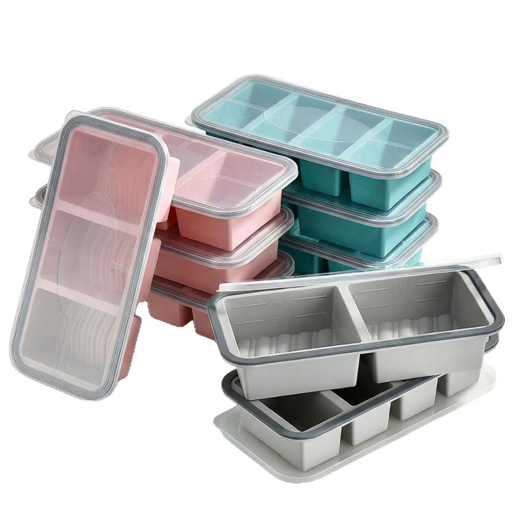 Silicone Food Storage Box - Airtight, Microwave Safe, Fridge & Kitchen Use