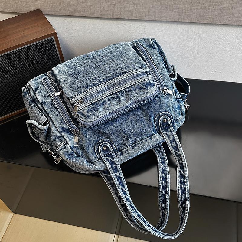 Denim Bag Women's Tote Bag Large Capacity Shoulder Crossbody Bag
