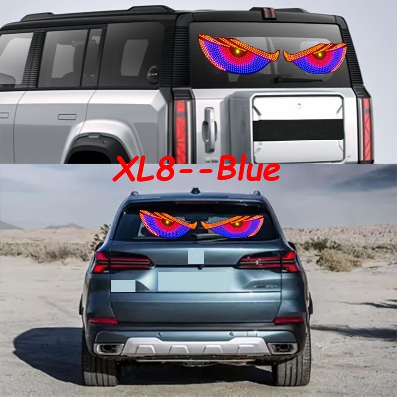 USB-betriebene LED-Autofensterlichtpaneele, Doppelte 30x12cm Aufkleber mit Mehrfachmodus-Controller