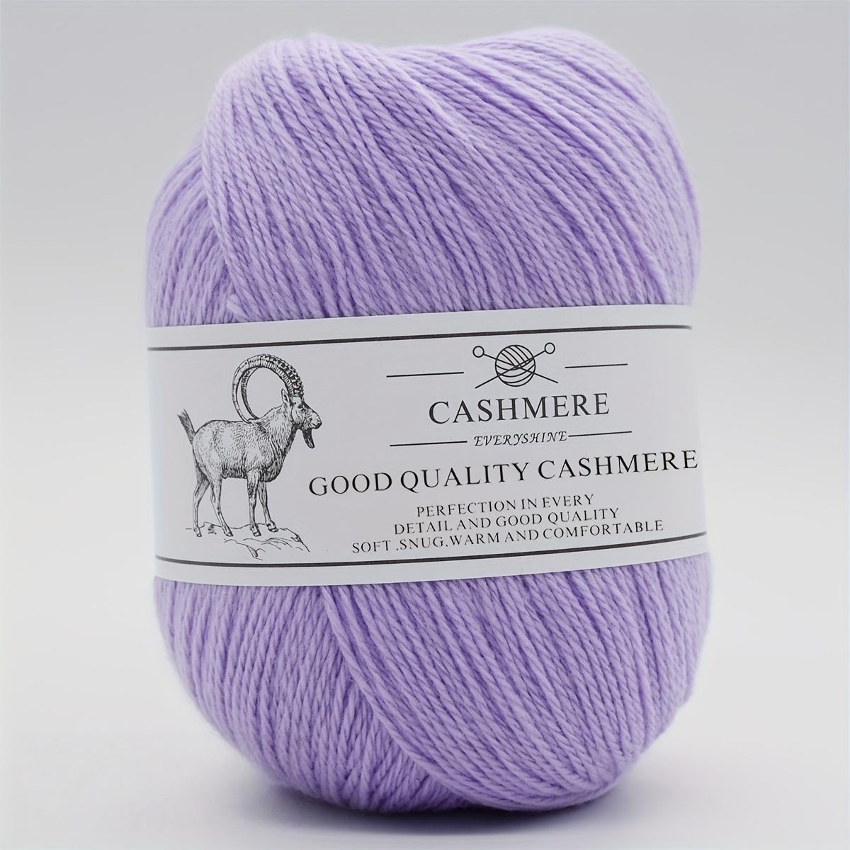 

Пряжа премиум-кашемира для вязания спицами и крючком – 50 г/1,76 унции, 320 м/350 ярдов, ультрамягкая тонкая шерсть ручной работы (Спицы 1,5-2,5 мм) Свитера DIY-поделки