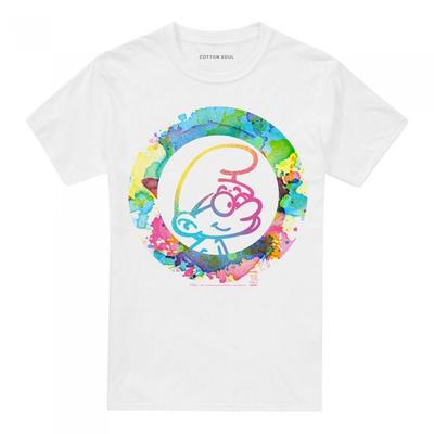Die Schlümpfe Unisex Erwachsene Schlaumeier Schlumpf Aquarell T-Shirt