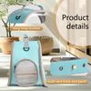 Bird Travel Carrier Cage Halinfer with Stand Perch and Mat in Green Color for Small to Medium Parakeet Budgies Parrot Cockatiel