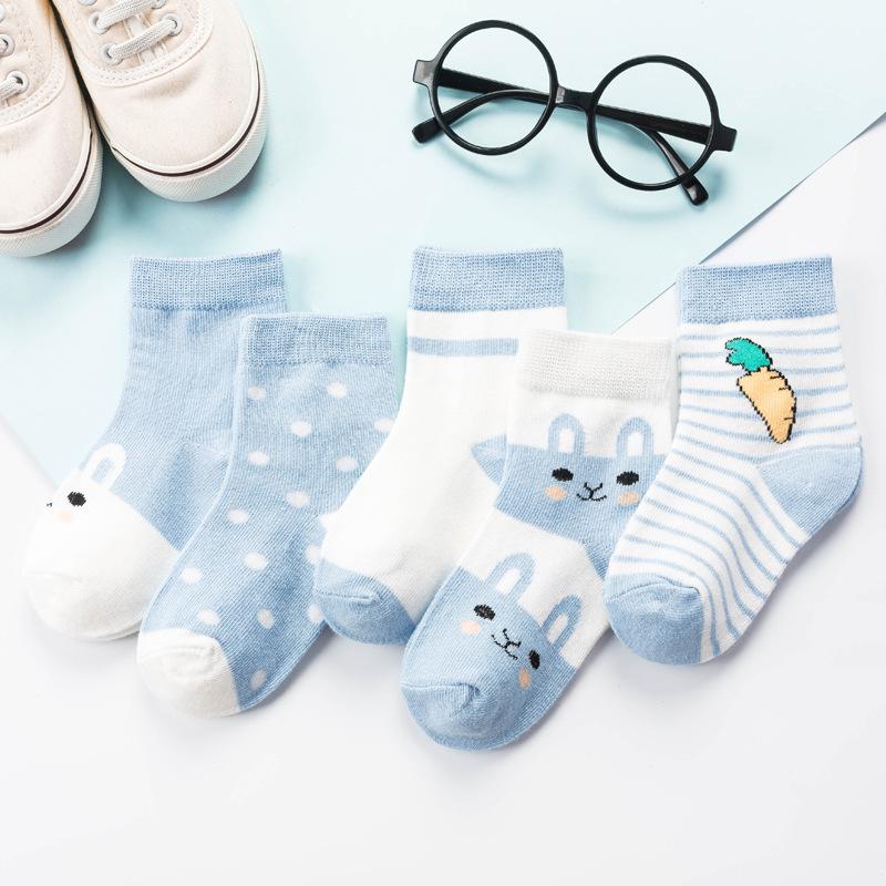 2025 Breathable Cotton Baby Socks - Unisex Cartoon Ear Design for Spring & Autumn