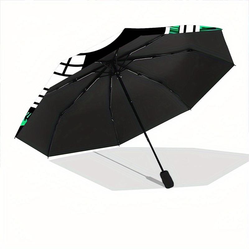 One Piece Skull Automatic Folding Umbrella, Self-Opening/ Closing, Durable Windproof Travel Umbrella for Outdoor Adventures A0826005