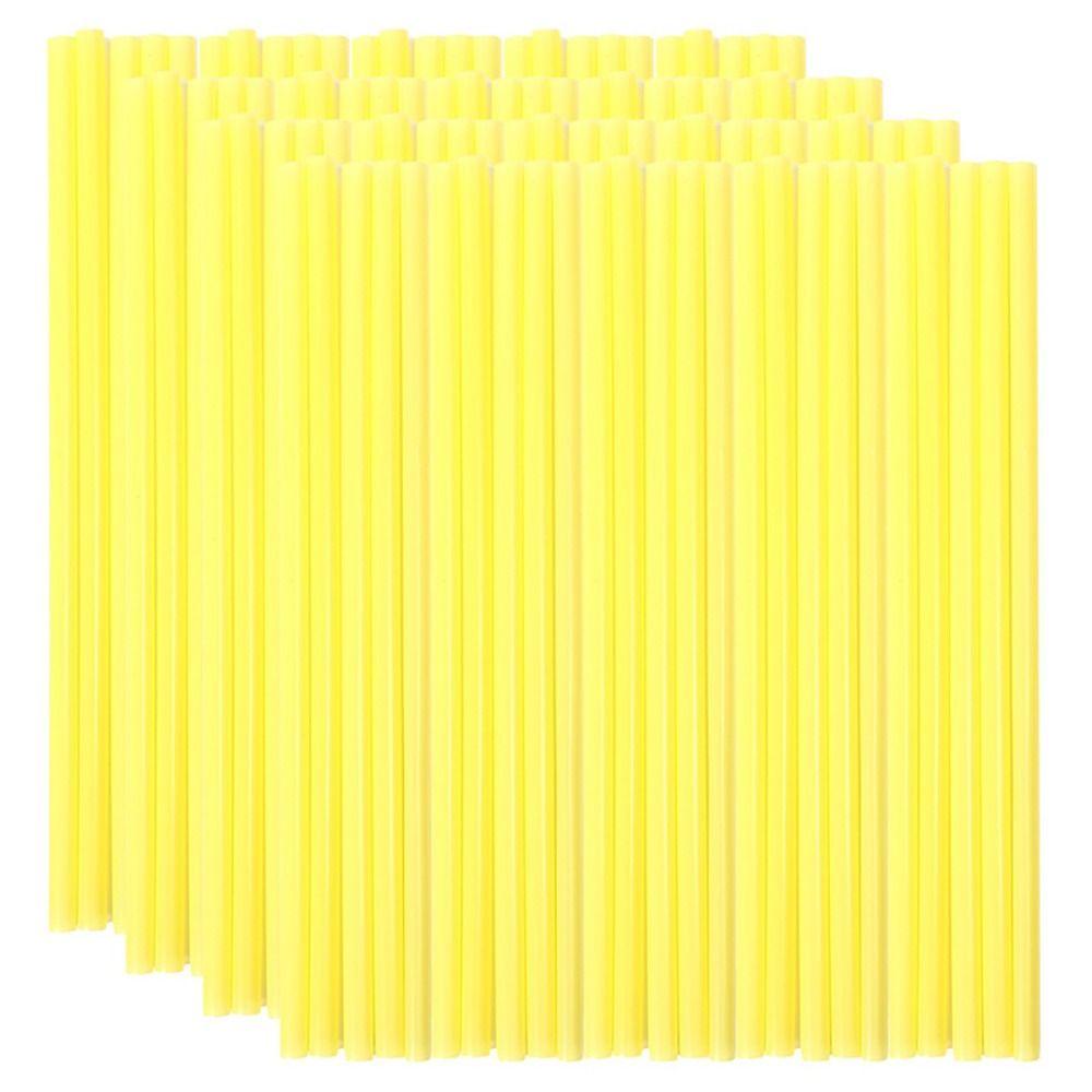 100Pcs Party Supplies Bar Accessories Plastic Disposable Straws Multicolor Colorful Summer Drinking Straw Large 19cm