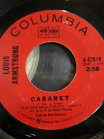

7inch Record LOUIS ARMSTRONG - Cabaret 443819 COLUMBIA 1966 US Jazz Used