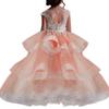 Europäisches und Amerikanisches Prinzessin Blumenmädchen Kleid - Langes Patchwork Design für Kinder