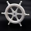 Nagina International Classic Wooden Whitewash Ship Steering Wheel (36 Inches) NC-EN4P-M299
