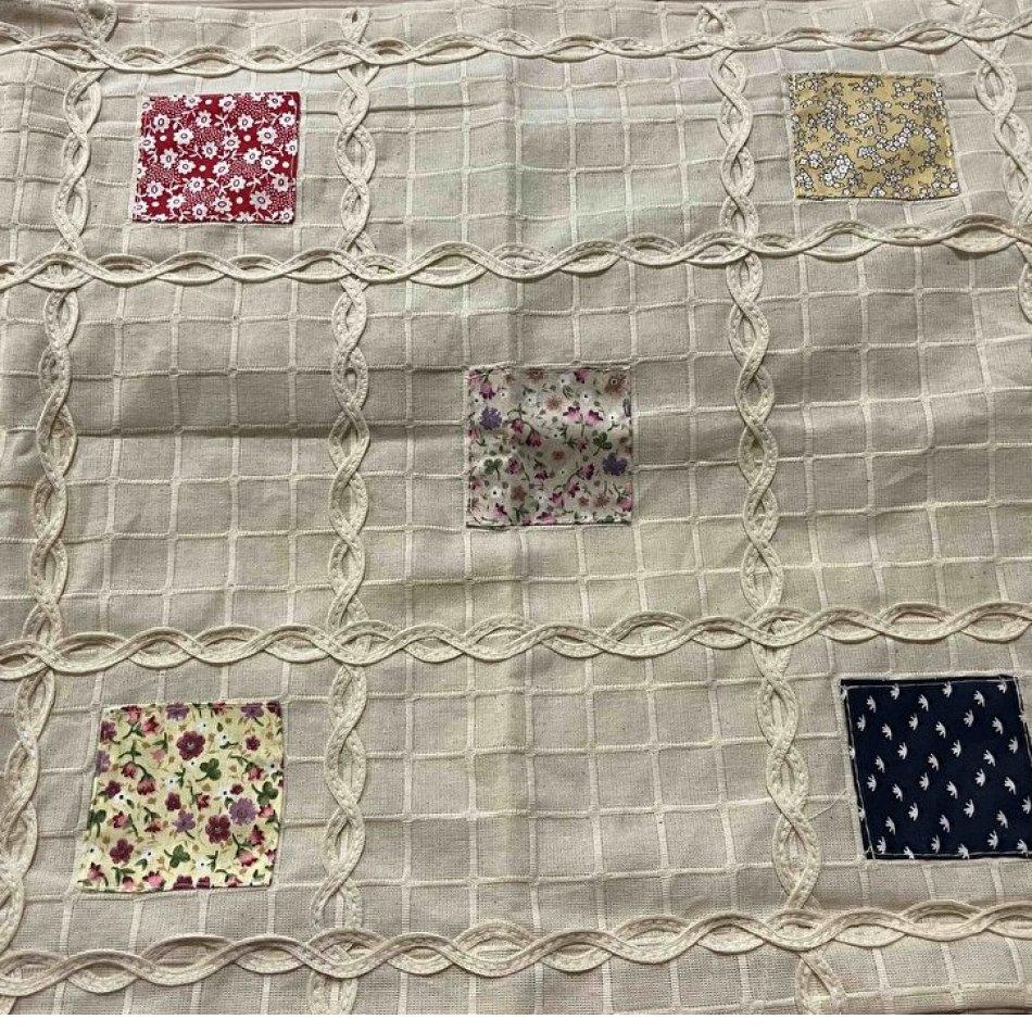 Handmade Cotton 2 Piece Patchwork Cushion Cover