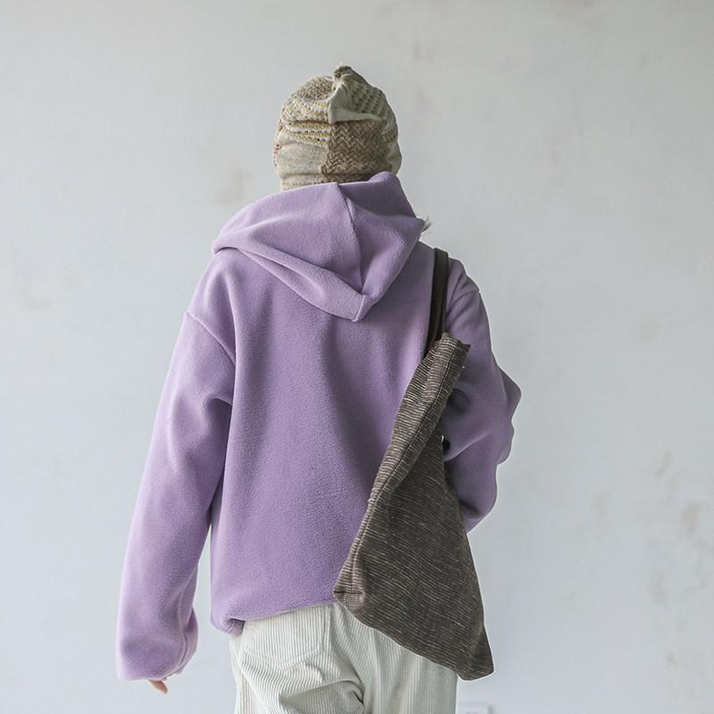 Women's Wool-Like Fleece Thickened Pullover Hoodie - 2026 New Style Casual Sweatshirt