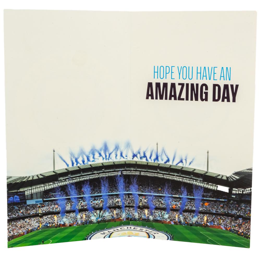 Manchester City FC Customisable Birthday Card