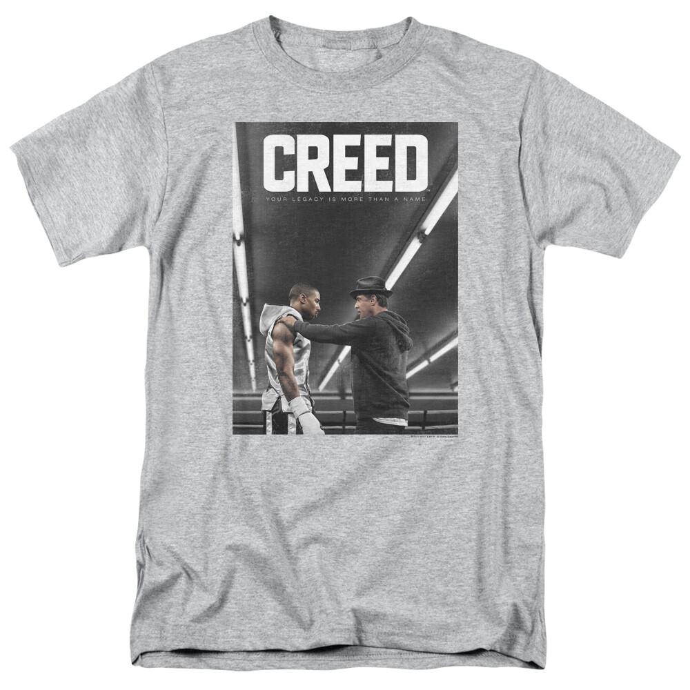 26 Creed Poster T Shirt Mens Licensed Boxing Movie Tee Adonis Rocky Sport Gray Unisex T-Shirt XL