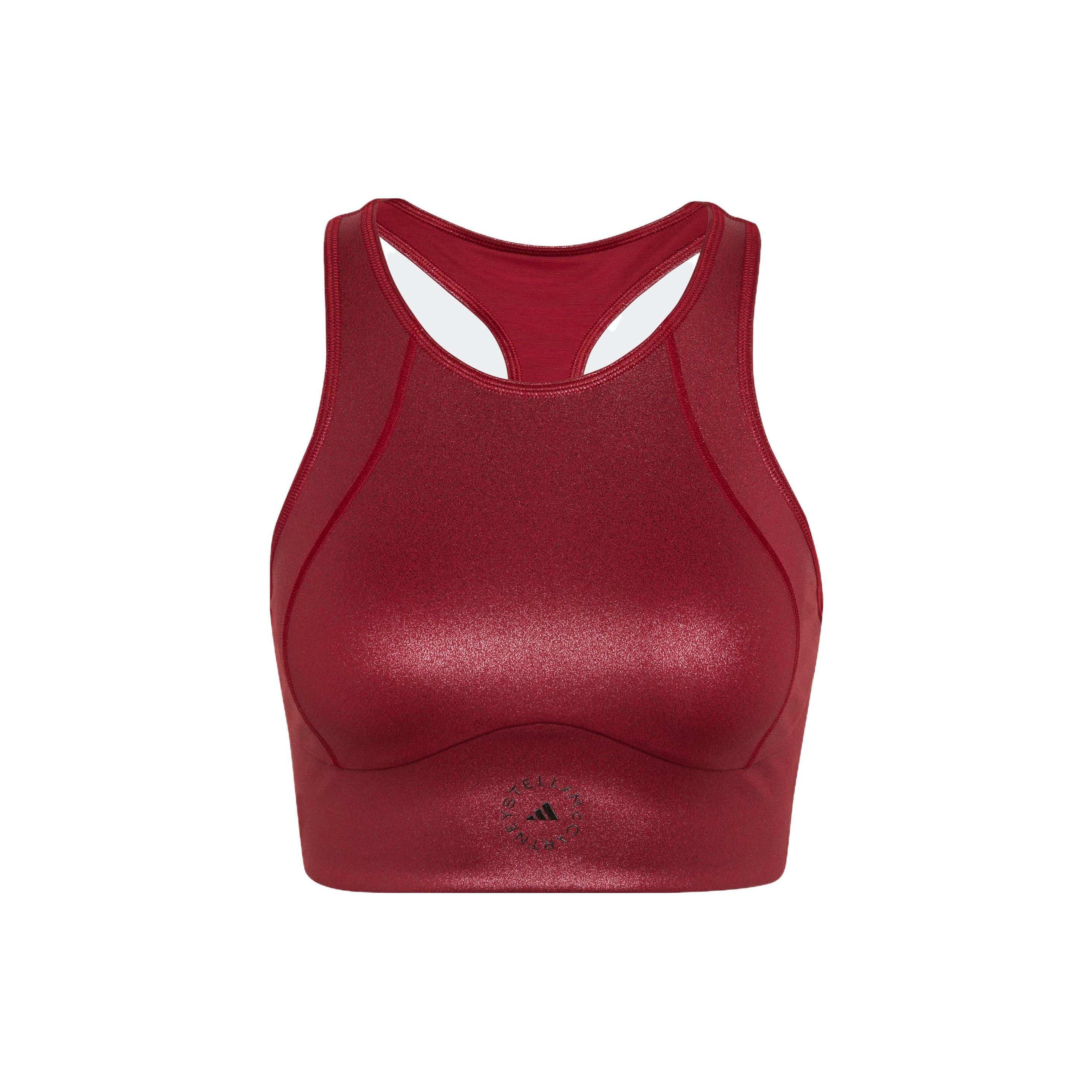 (WMNS) adidas by Stella McCartney Shiny Training Crop Top Asia Sizing Copper Women s HI1940 M