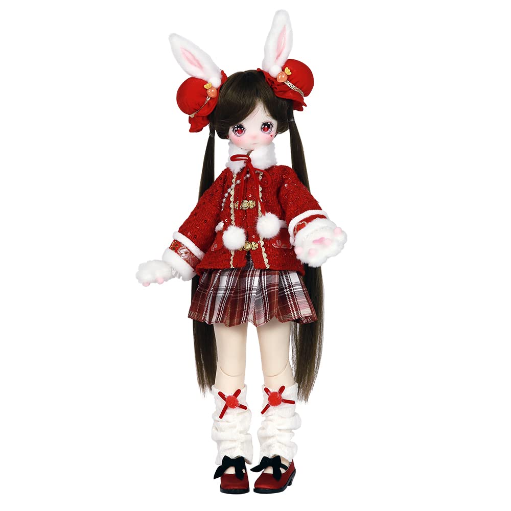 

ICY Fortune Days Scale BJD Кукла в стиле аниме, окрашенная подвижная фигурка 1/4 (красный)