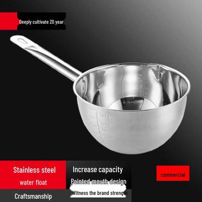 Lebensmittelechte 304 Edelstahl Wasserschöpfkelle mit Ausguss