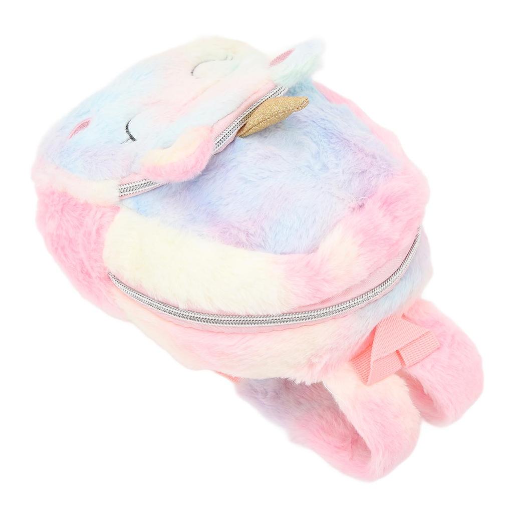 Cute Cartoon Backpack Soft Plush Toy Backpack Compact Schoolbag with   Strap for Girls Kids Toddlers