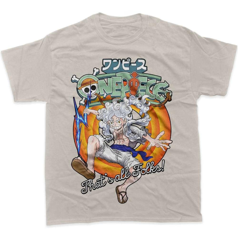 One Piece Anime Luffy Gear5 Print T Shirt Unisex Unisex Cotton Short Sleeve Summer Y2k Graphic Tee Casual Streetwear Oversized Tops