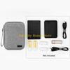 F26C Convenient Hard Disk Storage Sleeve Hard Drive Holder Power Banks Organizer Bag Earphone Case for Business Professionals