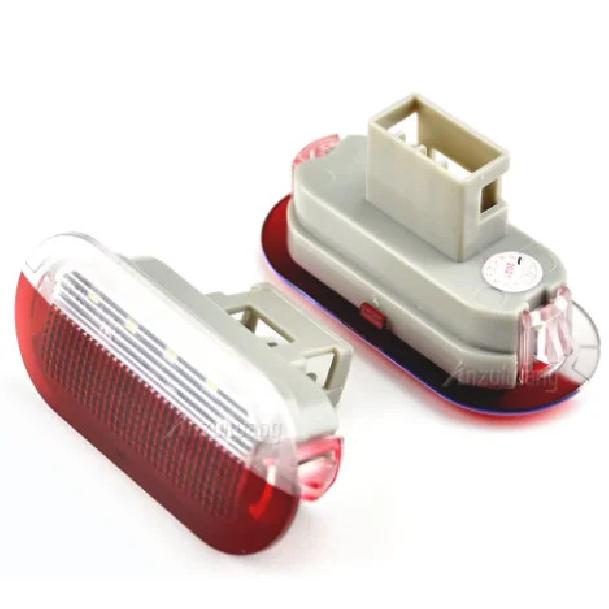 2PCS Led Door Warning Light Interior Courtesy Welcome Lamp For VW Golf MK3 MK4 Jetta Beetle Touran Polo Vento For Skoda Seat
