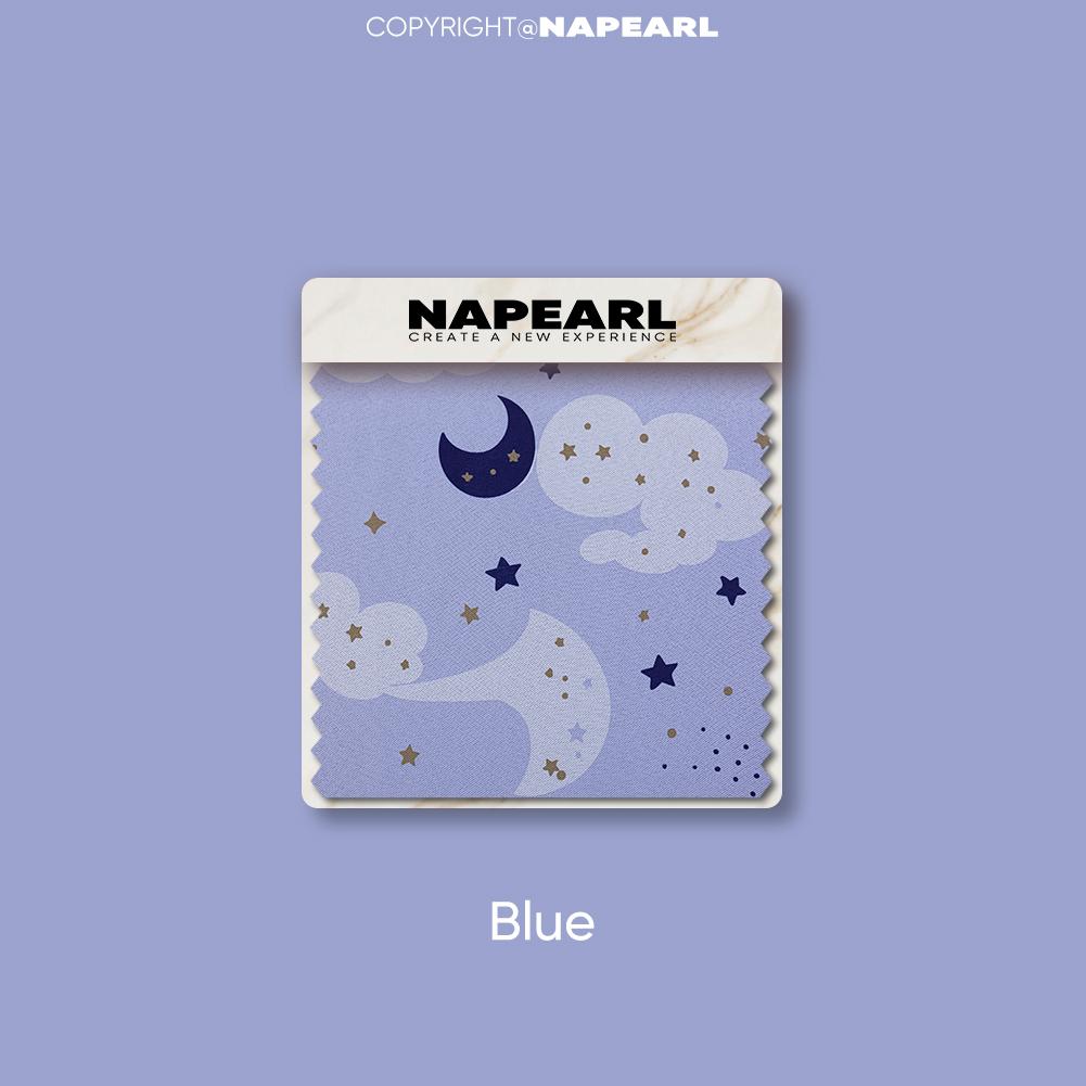 

1 шт. NAPEARL 70-80% затемнение принт ночной небо узор короткие шторы для спальни гостиная домашний декор W100cm x L200cm синий