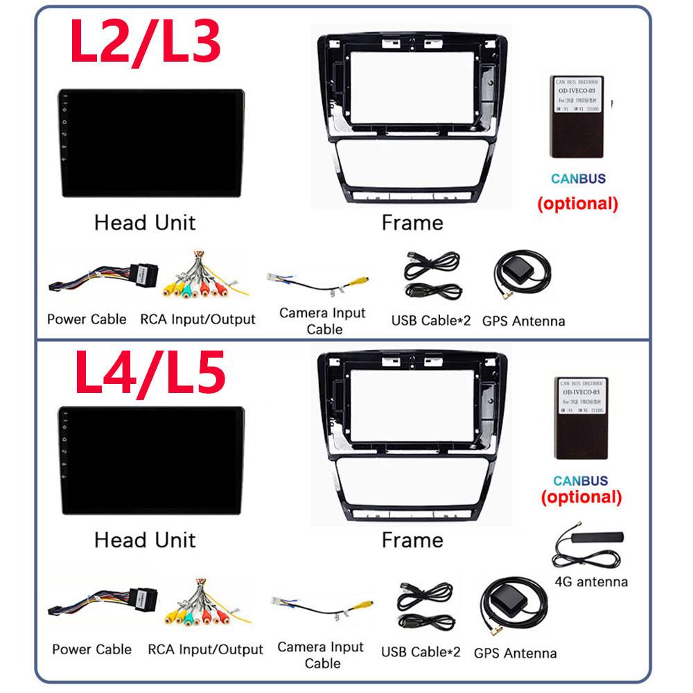 Android12 Car Radio for Skoda Octavia 2 A5 2004-2013 Multimedia Video Player Navigation 2Din Stereo DVD Carplay Head Unit