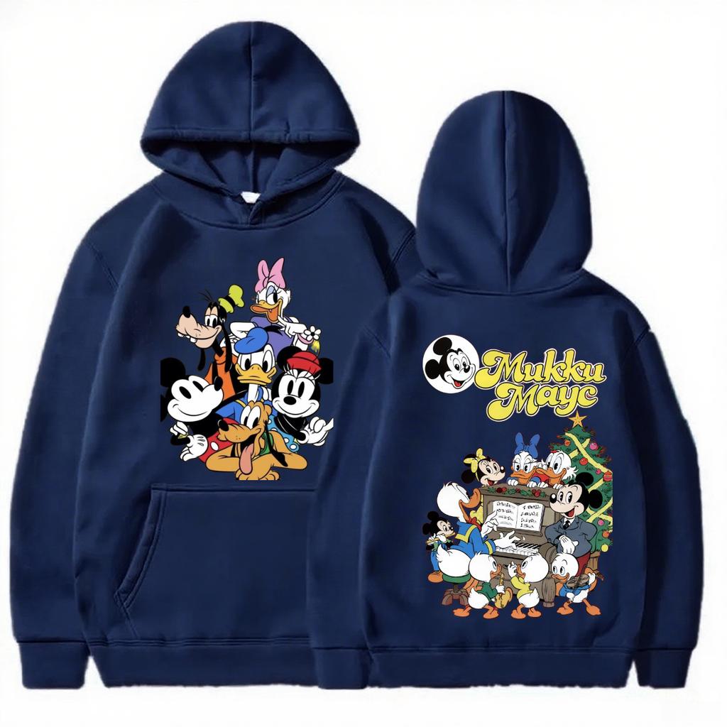 Disney Mickey Christmas Parent-child Set Children's Adult Hoodie Available In Multiple Colors for Autumn and Winter Hoodies
