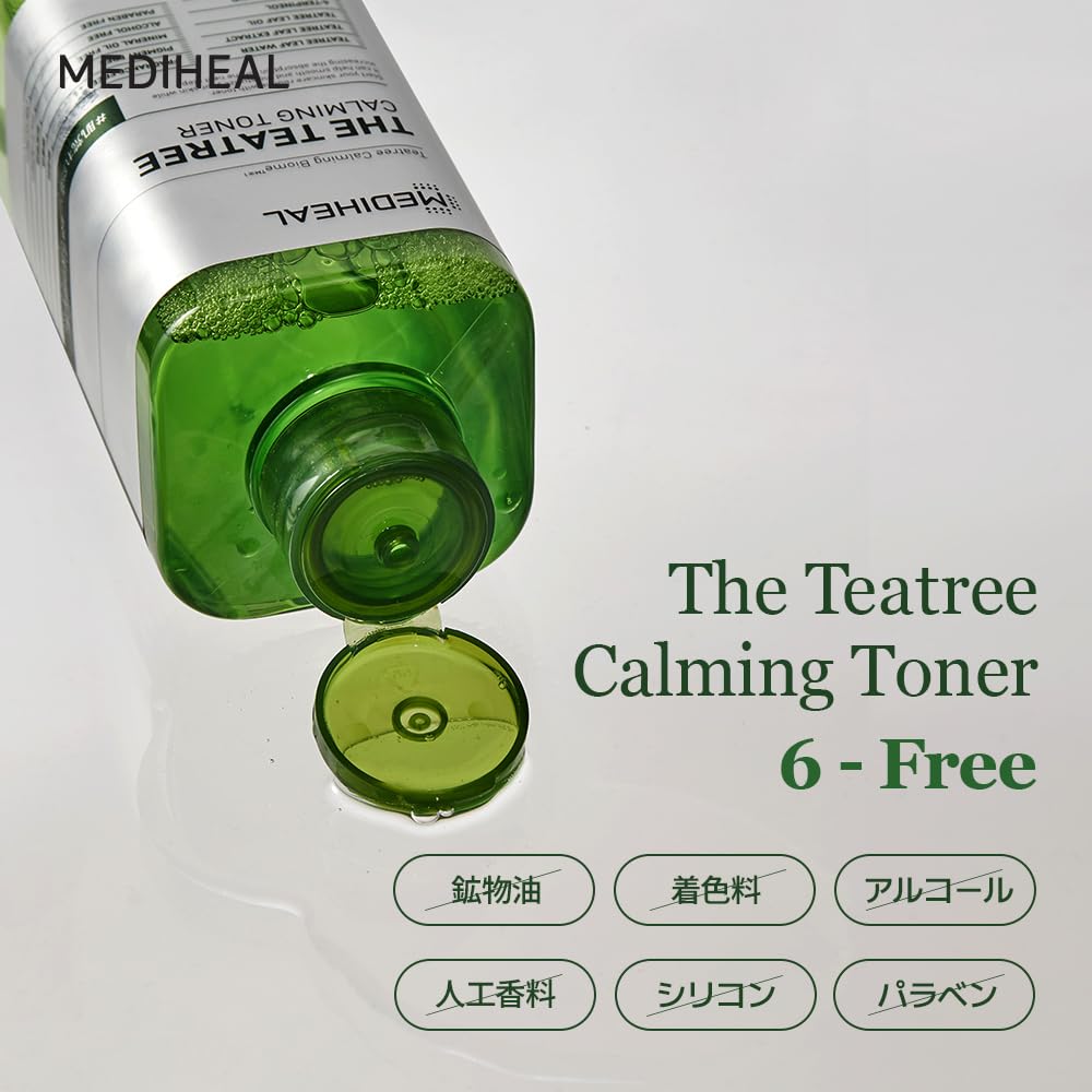 MEDIHEAL OFFICIAL THE TEATREE CALMING TONER 500ml Skin Moisturizing (Tea Tree) Care,