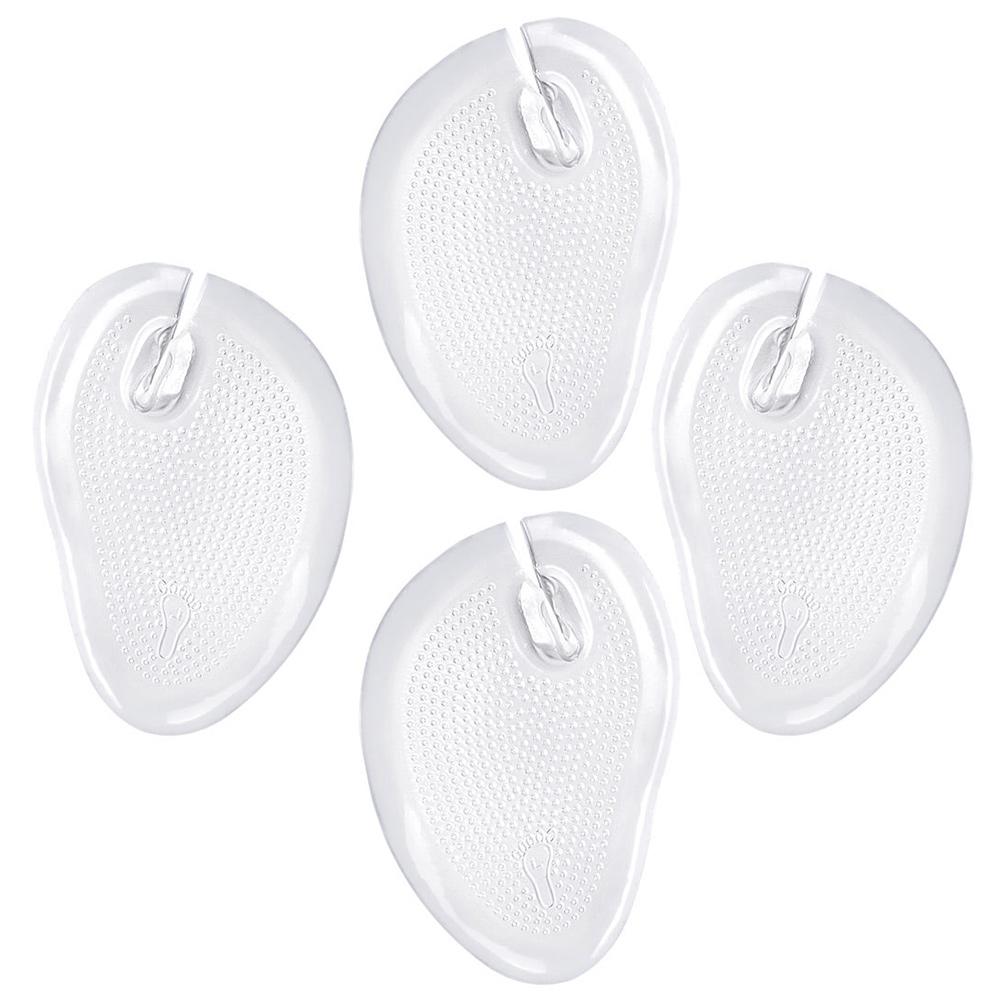 4pcs Insoles Comfort Healthy Material Non Slip Invisible Cushions Metatarsal Forefoot Pads Reusable Washable Toe Inserts