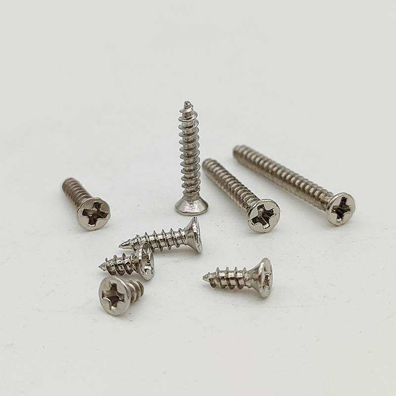 500pcs M2 Self Tapping Phillips Screws Assortment Kit 5 Sizes Alloy Steel Cross Drive Flat Head Self Drilling Wood Screws DIY