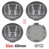 4 Piezas Tapas Centrales de Rueda para Coche 58MM/69MM Compatibles con Honda Civic Fit Jazz Accord Pilot CRV Odyssey Passport City HRV