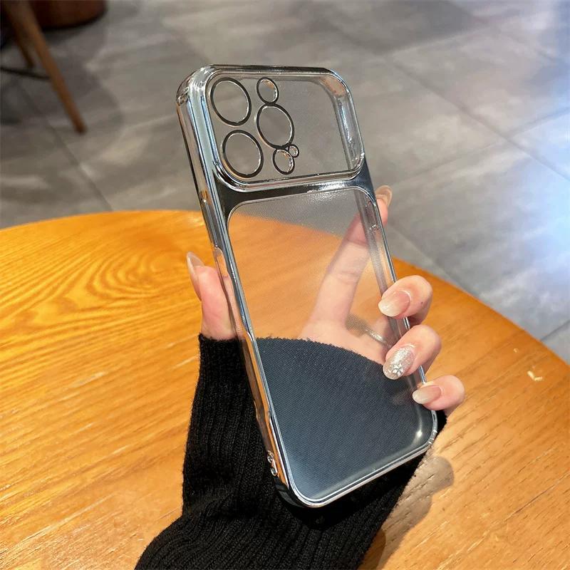 Luxury Electroplated Frame Clear Phone Case for realme Note 80 70 60x 60 50 4G Shockproof Cover