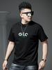 European Style Trendy Letter Print Short-Sleeve T-Shirt for Men 2025 New Summer Fashion Brand Loose Half-Sleeve Top for Men