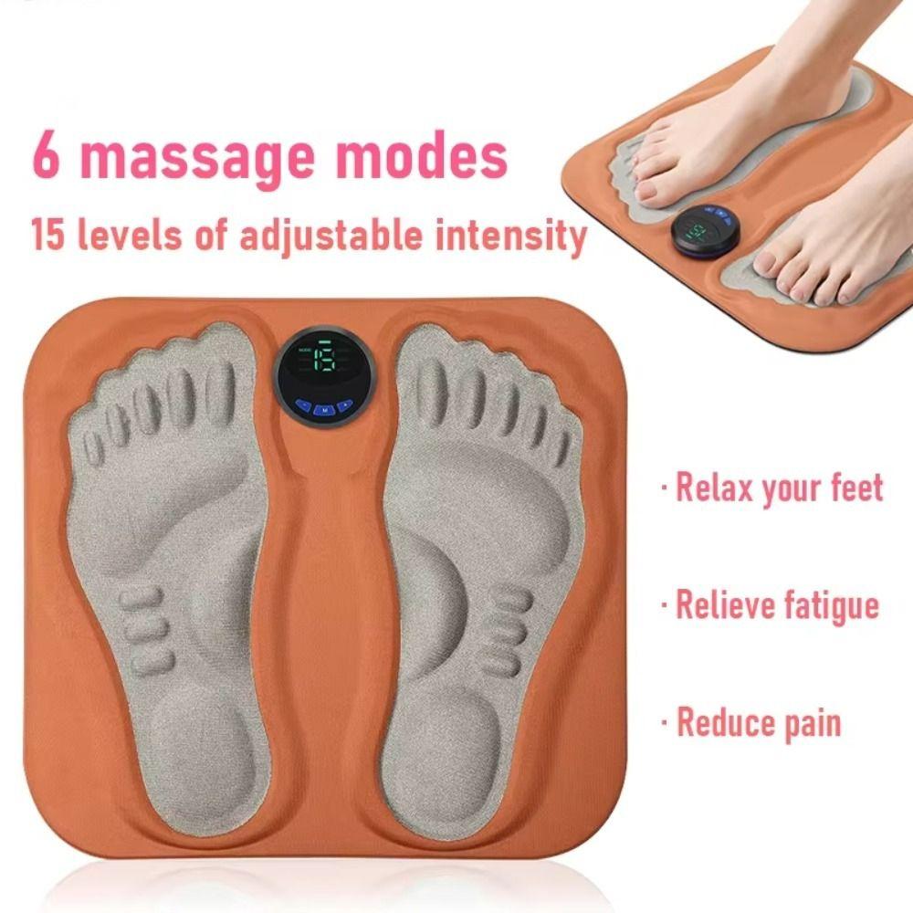 6 Mode Smart 3D Foot Massage Pad Foldable Foot Circulation Massager EMS Foot Massager Pad  Home