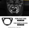 For Fiat 500 2011- For Abarth 595 695 2016-     Manual Gear Shift Cover Real Hard Carbon Fiber Sticker