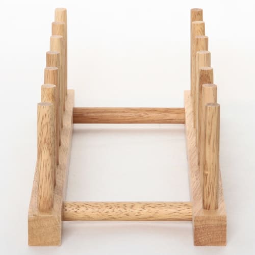 Fuji Boeki Bonheur Natural Wooden Dish Stand 94385
