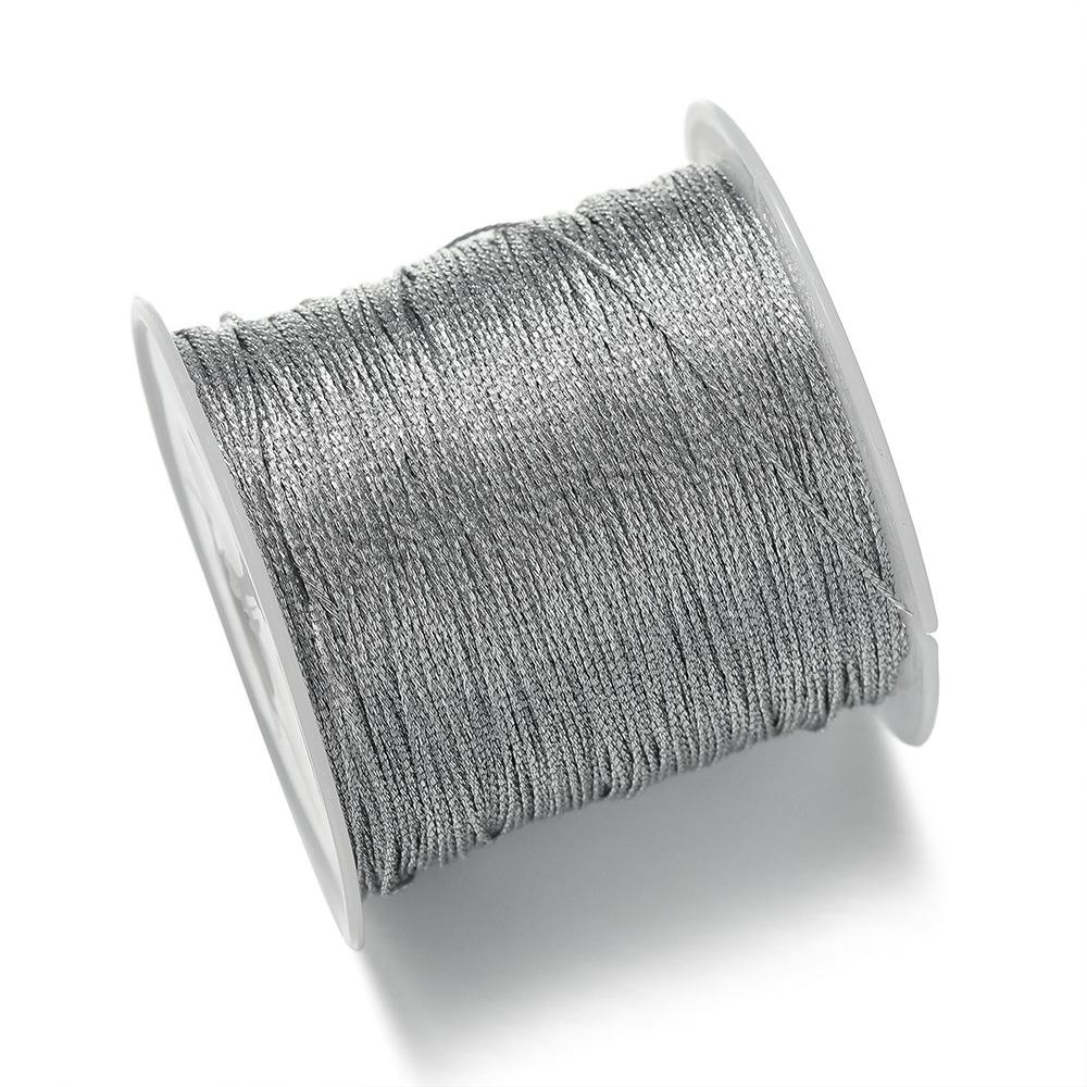 1Pc 0.2-0.8mm Multi-Color Braided Thread Macrame Cord String for DIY Bracelet Necklace Tassels Beading Craft Rope