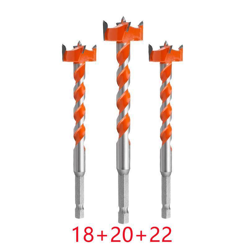 Gaură de fierăstrău cu gaură pentru prelucrarea lemnului din aliaj filetată cu coadă hexagonală pentru bormașină electrică - Bit de 6,35 mm