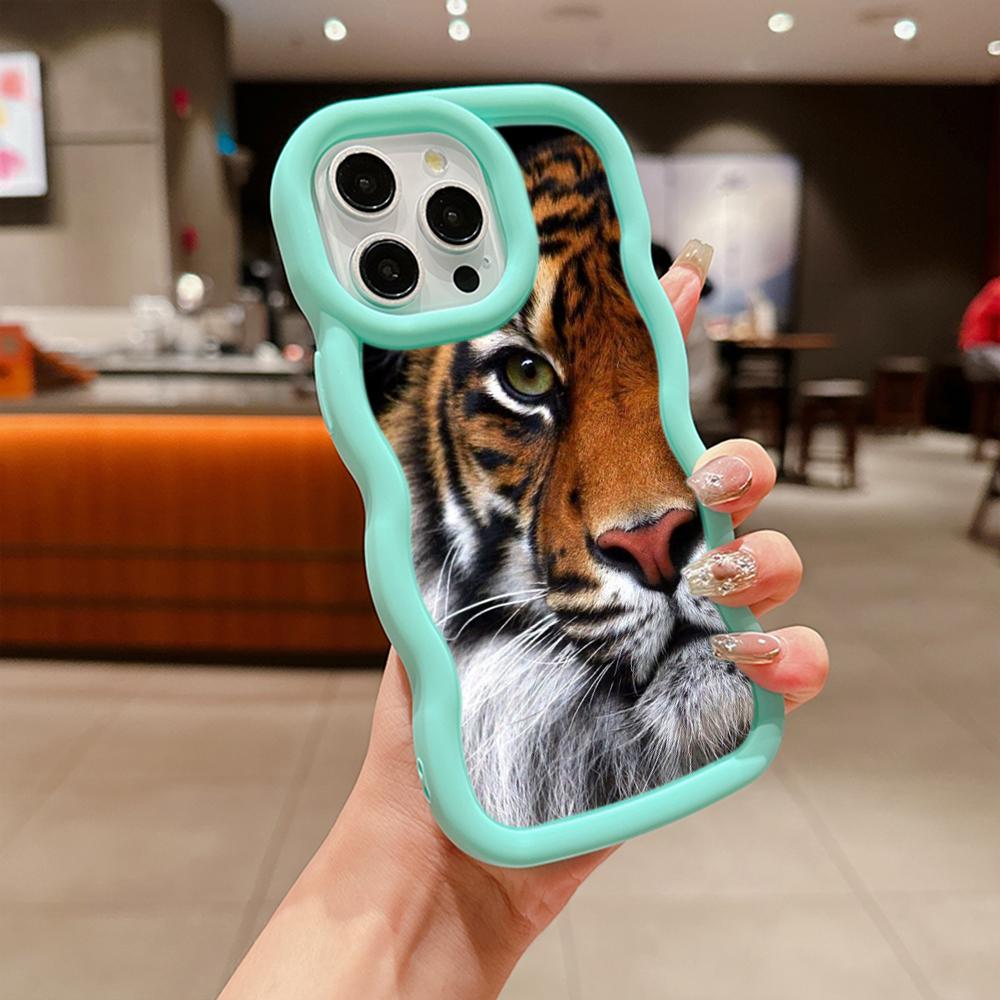 Ae99 Tigers Lion Love Design Art Protective Phone Cases for Samsung S23 S24 Ultra A15 A55 A14 A13 A25 A54 A51 A04s S20 FE Big Wave TPU Back Cover