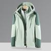 Jacket Women's Three-in-one Detachable Two-piece Set Plus Velvet and Thickened Mink Velvet Windproof and Waterproof Mountaineering Jacket