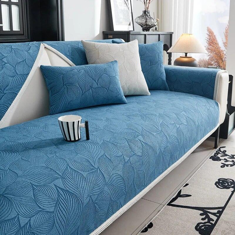 American Style Chenille Sofa Covers Non-slip Jacquard Four Season Couch Cushion Universal Sofa Cushion for Living Room Sectional