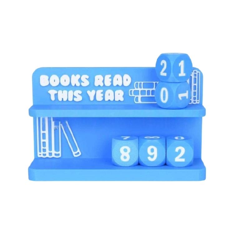 Books Read This Year Counter Ornament Book Read Trackers Signs Wooden Bookshelf Decors Book Lover Gift for Women Men