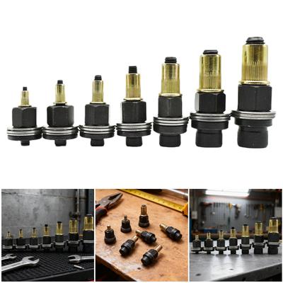 7-Piece Rivet Nut Pliers Set with M3-12 Nut Head Manual Rivets Nut Set for Auto Repair Shelving Blind Rivet Installation